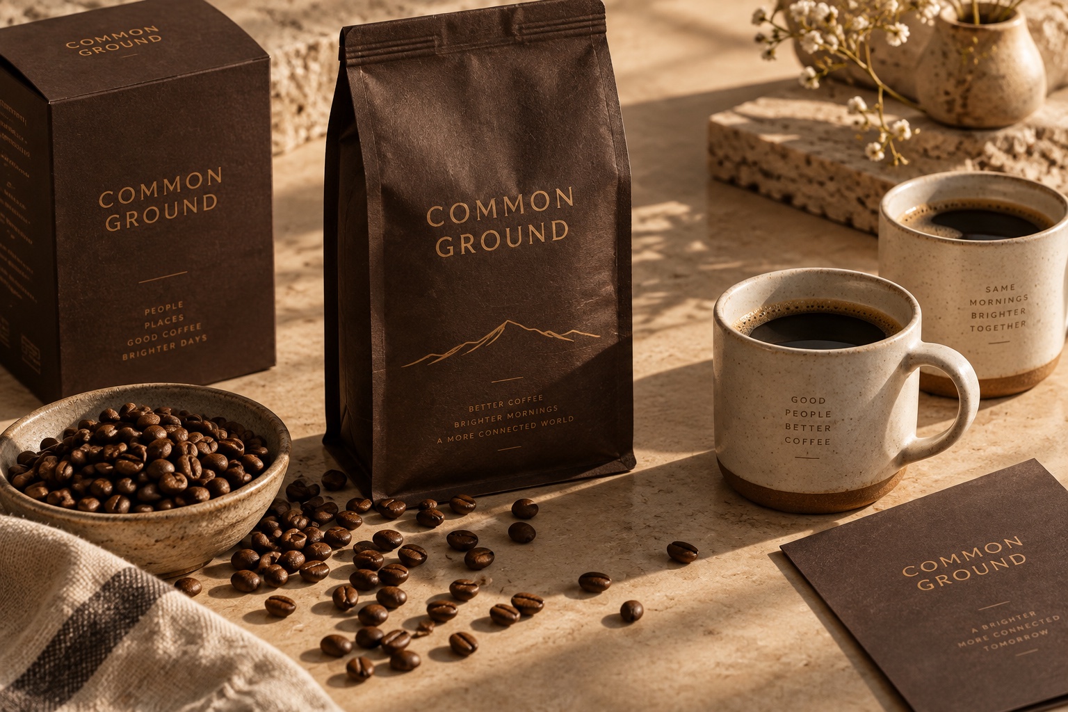 Common Ground coffee packaging concept
